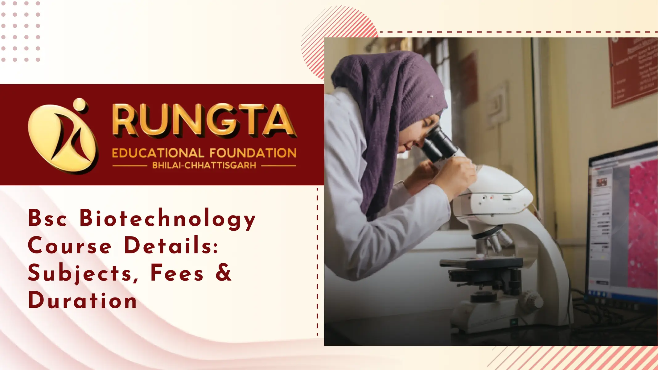 Read more about the article B.Sc Biotechnology Course Details – A Complete Guide