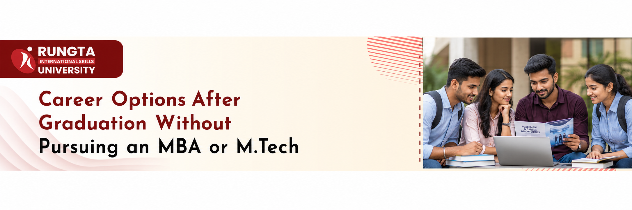 Graduates exploring career options after graduation without pursuing an MBA or M.Tech