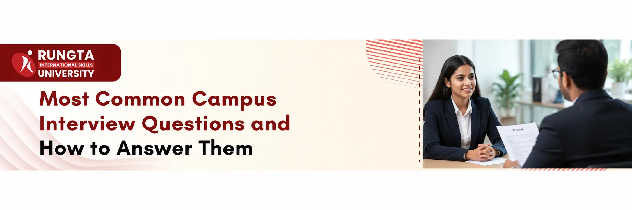 Most common campus interview questions and answers for freshers preparing for campus placements.