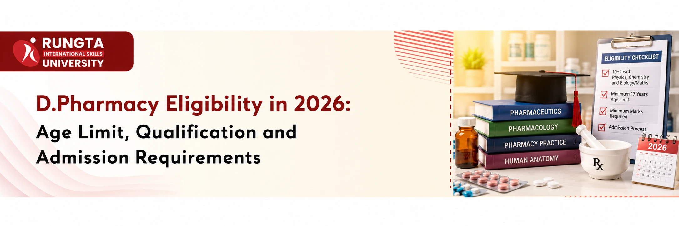 D.Pharmacy eligibility in 2026 including age limit, qualification and admission requirements